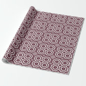 Geometrische Blumenpastel Geschenkpapier (Ungerollt)