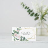 Geometrische Blumenphotographie Visitenkarte (Stehend Vorderseite)