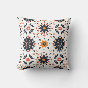 Geometrische Blütenharmonie Kissen
