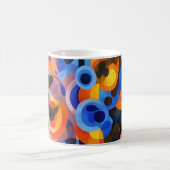 Geometrische Bogenkunst. Retro-Vintage Kaffeetasse (Mittel)