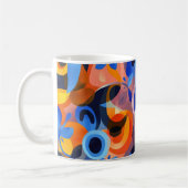 Geometrische Bogenkunst. Retro-Vintage Kaffeetasse (Links)