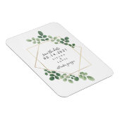 Geometrische botanische Hochzeit speichert das Dat Magnet (Rechte Seite)