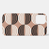 Geometrische braune Kreise Nahtloses Design Case-Mate iPhone Hülle (Rückseite (Horizontal))