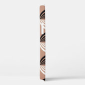 Geometrische braune Kreise Nahtloses Design Case-Mate iPhone Hülle (Rückseite / Rechts)