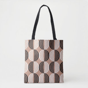 Geometrische braune Kreise Nahtloses Design Tasche