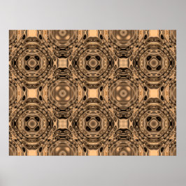 Geometrische Bronzezeitschrift Poster