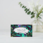 Geometrische, bunte, Grungy abstrakte Kunst 2 Visitenkarte (Stehend Vorderseite)