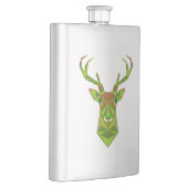 Geometrische Camouflage des Hirschkopfes Flachmann (Rechts)