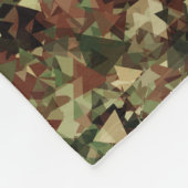Geometrische Camouflage Fleecedecke (Ecke)