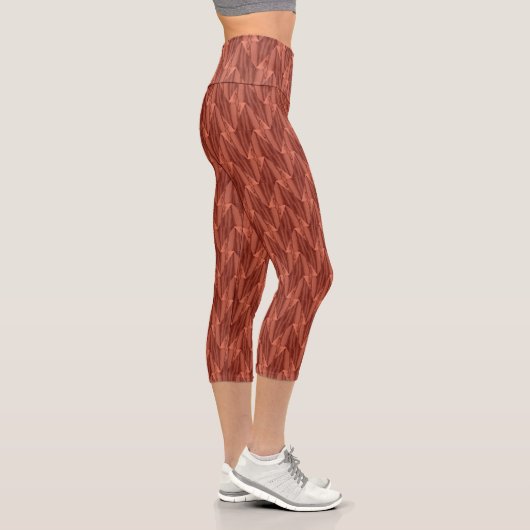 Geometrische Cedar Hochwaisted Capri Leggings (Rechts)