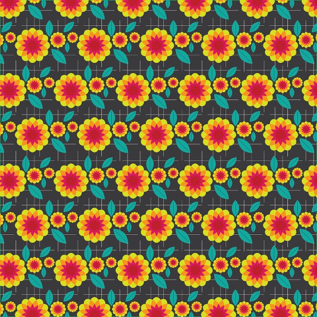 Geometrische Chrysanthemen Kissen (Von Creator hochgeladen)