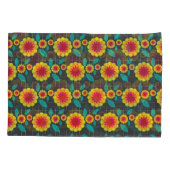 Geometrische Chrysanthemen Kissenbezug (Rückseite)