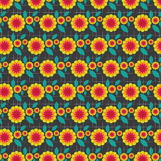 Geometrische Chrysanthemen Schürze