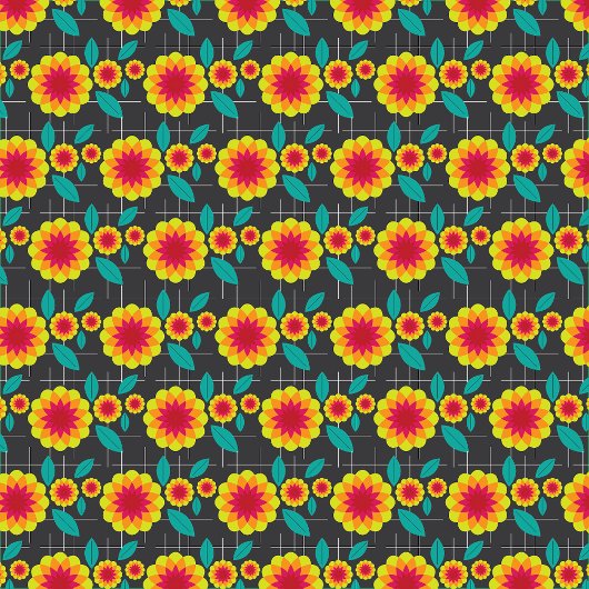 Geometrische Chrysanthemen Schürze