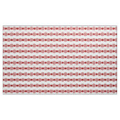 Geometrische Circle Line rot & weiß Stoff (Yard (91,4 cm))