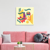 Geometrische Collage Leinwanddruck (Insitu (Wohnzimmer))