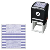 Geometrische coole Streifen Permastempel (Beispiel)