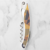 Geometrische, coole, trendige, moderne, einfache D Kellnermesser (Vorderseite)