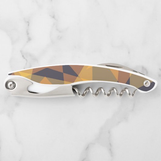 Geometrische, coole, trendige, moderne, einfache D Kellnermesser (Vorderseite)