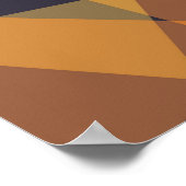 Geometrische, coole, trendige, moderne, einfache D Poster (Ecke)