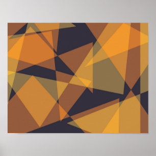 Geometrische, coole, trendige, moderne, einfache D Poster
