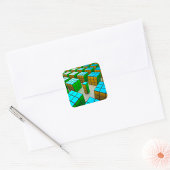 Geometrische Cubes Puzzle Game Stickers