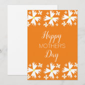 Geometrische Dämmerung des Muttertags Feiertagskarte (Vorne/Hinten)