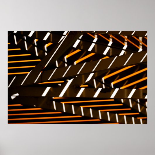 Geometrische Deckenleuchten-Architektur Poster (Vorne)