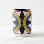 GEOMETRISCHE DESIGN-TASSE ZWEIFARBIGE TASSE (Mittel)