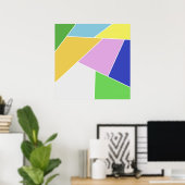 geometrische Designkunst Poster (Heimbüro)