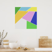geometrische Designkunst Poster (Küche)