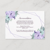 Geometrische Details der Lavendel-Wasserfarbenpeon Begleitkarte (Vorderseite)