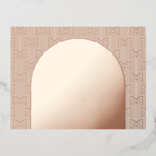 Geometrische Detailverschlusskarte Folie Einladungspostkarte