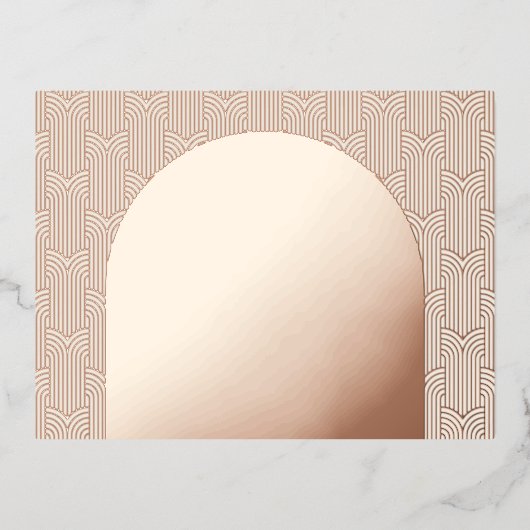 Geometrische Detailverschlusskarte Folie Einladungspostkarte (Vorderseite)