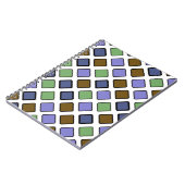 Geometrische Diagonalquadrate blau Notizblock (Linke Seite)