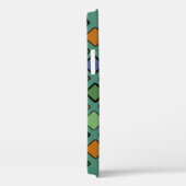 Geometrische Diagonalquadrate gemischt Case-Mate iPhone Hülle (Rückseite / Rechts)