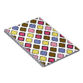 geometrische DiagonalTiles Pink Notizblock (Rechte Seite)