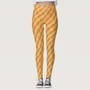 Geometrische Diamant-Muster-Strumpfhose Leggings