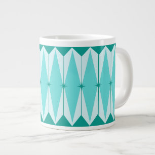 Geometrische Diamanten & Sternenexplosionen Jumbo- Jumbo-Tasse