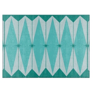 Geometrische Diamanten u. Schneidebrett