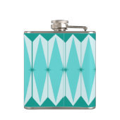 Geometrische Diamanten und Sternexplosionen Flachmann (Rückseite)