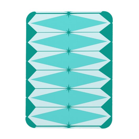 Geometrische Diamanten und Sternexplosionen Flexib Magnet (Vertikal)