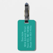 Geometrische Diamanten und Sternexplosionen - Gepä Gepäckanhänger (Rückseite vertikal)