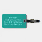 Geometrische Diamanten und Sternexplosionen - Gepä Gepäckanhänger (Rückseite horizontal)