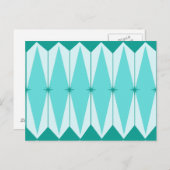 Geometrische Diamanten und Sternexplosionen Postka Postkarte (Vorne/Hinten)