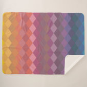 Geometrische Diamantformate in geröteten Rainbow-F Sherpadecke (Vorderseite (Horizontal))