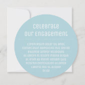 Geometrische Diamantrundkarte Einladung (Rückseite)