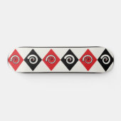 Geometrische Diamantspirale Skateboard (Horizontal)