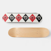 Geometrische Diamantspirale Skateboard (Horizontal)