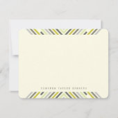 Geometrische Diamond-Mod Streifen Moderner Abschlu Dankeskarte (Vorderseite)